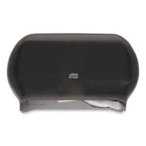 (TRK59TR)TRK 59TR – Twin Standard Roll Bath Tissue Dispenser, 12.75 x 5.57 x 8.25, Smoke by ESSITY (1/CT)