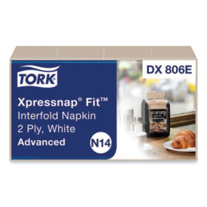 (TRKDX806E)TRK DX806E – Xpressnap Fit Interfold Dispenser Napkins, 2-Ply, 6.5 x 8.39, Natural, 120/Pack, 36 Packs/Carton by ESSITY (36/CT)