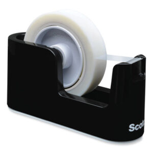 Desk Dispenser; Desktop; Large Core Tape; Package; Packaging Tape; Black; Tape & Dispensers; Tape Dispenser; Tape Dispensers; Tapes & Dispensers; Containers; Grabbers; Advancers; Holders; Mailroom; Packaging