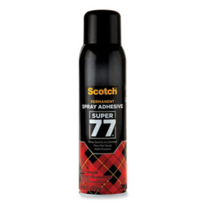 Scotch; 23-1/4-oz. Can; 3M; Adhesive; Adhesives; Aerosol Glues; Craft Supplies; Drafting/Drawing; Glue; Glue & Adhesives; Glues; Multipurpose Adhesive; Spray; Spray Adhesive; Spray Mount Adhesive; Super 77; Bonding; Affixers; Hobbies; Crafts; Education; Teachers; Classroom; Art; MMM77L