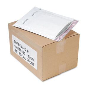 #1; 7-1/4 x 12; Air Bubble Mailer; Cushioned Mailers; Envelope; Mail-Lite; Mailer; Mailers; Padded; Padded Mailer; Plastic; Poly; Recycled Product; Recycled Products; SEALED AIR; Self-Sealing; Tuffguard; Water-Proof Envelopes; Posts; Letters; Packages; Mailrooms; Shipping; Receiving; Stationery