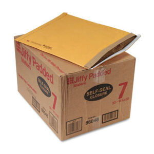 #7; 14-1/4 x 20; 50 Mailers per Carton; Envelope; Jiffy Mailer; Kraft; Mailer; Mailers; Media Mailer; Padded; Padded Mailer; Recycled Product; Recycled Products; SEALED AIR; Posts; Letters; Packages; Mailrooms; Shipping; Receiving; Stationery