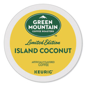 K-Cup; K-Cups; Kcup; Kcups; Beverage; Beverages; Green Mountain Coffee Roasters Island Coconut Coffee Keurig; Keurig Brewing System; Beverages; Single Cup; Drinks; Breakrooms; Vending; Hospitality; Lounges