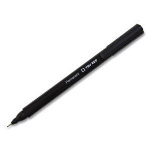 (TUD24376646)TUD 24376646 – Permanent Marker, Pen-Style, Extra-Fine Needle Tip, Black, Dozen by TRU RED (12/DZ)