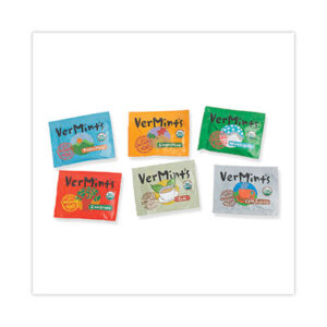 (VEMVNT00991)VEM VNT00991 – VerMints Organic Mints/Pastilles, Assorted Flavors, 2 Mints/0.7 oz Individually Wrapped, 120/Box by VERMINTS INC. (120/BX)