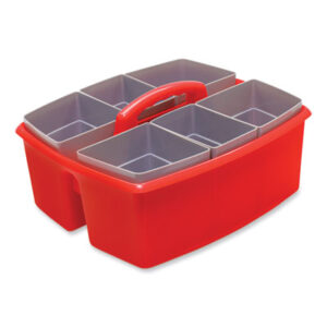 (STX00981U02C)STX 00981U02C – Large Caddy with Sorting Cups, Red, 2/Carton by STOREX (2/CT)