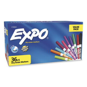 Expo; Dry Erase; Markers; Vibrant Colors; Fine Tip; Writing; Utensil; Arts; Crafts; Education; Schools; Classrooms; Teachers; Students