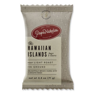 (PCO25181)PCO 25181 – Premium Coffee, Hawaiian Islands Blend, 18/Carton by PAPANICHOLAS COFFEE (18/CT)