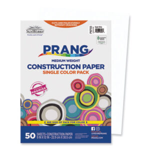 9 x 12 Size; Art & Drafting; Art Supplies; Classroom; Construction Paper; Craft; Drawing; PACON; Paper; Papers; Recycled; School Art Paper; SUNWORKS; Bright White; Crafts; Classrooms; Education; Schools; Teachers