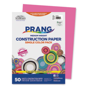 9 x 12 Size; Art & Drafting; Art Supplies; Classroom; Construction Paper; Craft; Drawing; PACON; Paper; Papers; Recycled; School Art Paper; SUNWORKS; Hot Pink; Crafts; Classrooms; Education; Schools; Teachers