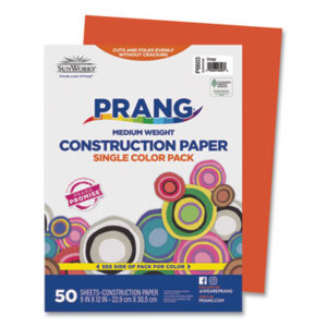 9 x 12 Size; Art & Drafting; Art Supplies; Classroom; Construction Paper; Craft; Drawing; PACON; Paper; Papers; Recycled; School Art Paper; SUNWORKS; Orange; Crafts; Classrooms; Education; Schools; Teachers