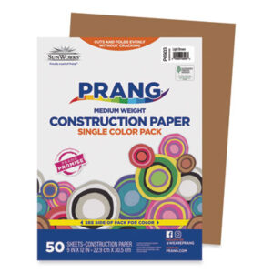 9 x 12 Size; Art & Drafting; Art Supplies; Classroom; Construction Paper; Craft; Drawing; PACON; Paper; Papers; Recycled; School Art Paper; SUNWORKS; Light Brown; Crafts; Classrooms; Education; Schools; Teachers