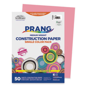 9 x 12 Size; Art & Drafting; Art Supplies; Classroom; Construction Paper; Craft; Drawing; PACON; Paper; Papers; Recycled; School Art Paper; SUNWORKS; Pink; Crafts; Classrooms; Education; Schools; Teachers