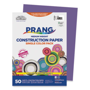 9 x 12 Size; Art & Drafting; Art Supplies; Classroom; Construction Paper; Craft; Drawing; PACON; Paper; Papers; Recycled; School Art Paper; SUNWORKS; Violet; Crafts; Classrooms; Education; Schools; Teachers