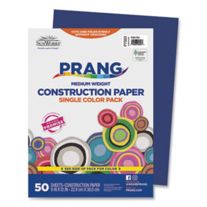 9 x 12 Size; Art & Drafting; Art Supplies; Classroom; Construction Paper; Craft; Drawing; PACON; Paper; Papers; Recycled; School Art Paper; SUNWORKS; Bright Blue; Crafts; Classrooms; Education; Schools; Teachers