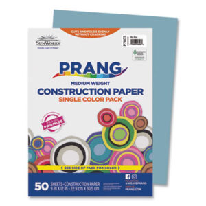 9 x 12 Size; Art & Drafting; Art Supplies; Classroom; Construction Paper; Craft; Drawing; PACON; Paper; Papers; Recycled; School Art Paper; SUNWORKS; Sky Blue; Crafts; Classrooms; Education; Schools; Teachers