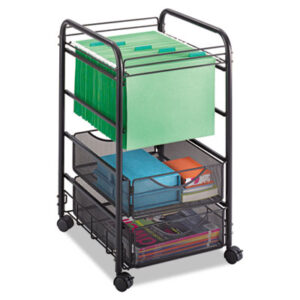 Safco; Carts & Stands; Carts-Mobile File; Onyx Series; Worksurfaces; Pedestals; Platforms; Dollies; Trolleys; Furniture