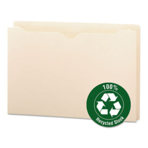 (SMD75607)SMD 75607 – 100% Recycled Top Tab File Jackets, Straight Tab, Legal Size, Manila, 50/Box by SMEAD MANUFACTURING CO. (50/BX)