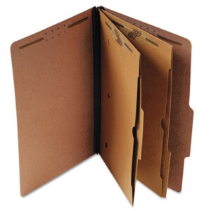 2-1/4" Expansion; 6-Section; Classification Files; Classification Folders; File Folders; Folder; Folder with Fasteners; Kraft Dividers; Letter Size; Pocket Dividers; Pressboard Covers; Recycled Products; Red; Sectional; UNIVERSAL; Files; Pockets; Sheaths; Organization; Classify; SPR95012