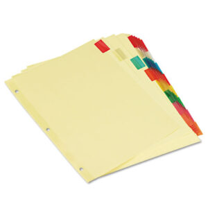 Dividers; Index; Eight Tab; Index Dividers; 8 Tab; Universal; Recordkeeping; Filing; Systems; Cataloging; Classification