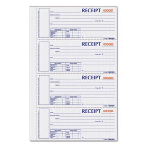 Cash; Form; Forms; Money; Money Receipt; Money Receipt Book; Numbered; Receipt; Receipt Book; Receipts; REDIFORM; Paperwork; Records; Documents; Pre-Printed; Record-Keeping