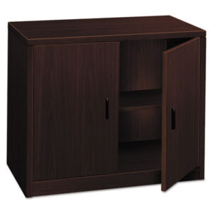 Office Furniture; 10500 Series; Cabinet; Furniture; Mahogany; Office Suites; Storage; Storage Cabinet; Wood; Wood Furniture; Wood Office Furniture; Compartments; Closets; Repositories; Depositories; Receptacles; Cubbies; Laminate; Books; Locking Cabinet; Bookcase Hutch; HON