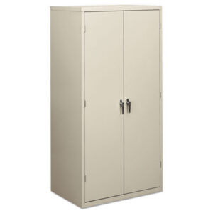 Office Furniture; 71-3/4" High; Assembled; Cabinet; Cabinets; Furniture; Light Gray; Steel; Storage; Storage Cabinets; Supply/Utility; Compartments; Closets; Repositories; Depositories; Receptacles; Cubbies; HON