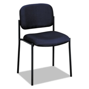 Office Furniture; Chairs; Furniture; VL600 Series; Seats; Seating; Workstations; Office; Stacking; Armless Guest Chair; Guest Chair; Armless Chair; Navy Fabric; HON®