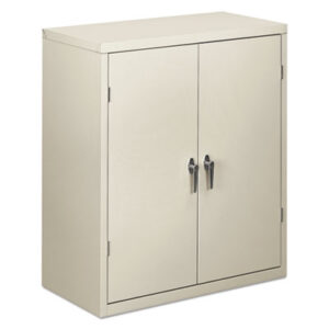 Office Furniture; 41-3/4" High; Assembled; Cabinet; Cabinets; Light Gray; Steel; Storage; Storage Cabinets; Supply/Utility; Compartments; Closets; Repositories; Depositories; Receptacles; Cubbies; HON