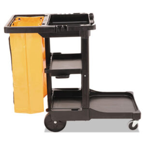 Rubbermaid® Multi-Shelf Janitor Cart; Worksurfaces; Pedestals; Platforms; Dollies; Trolleys; Furniture; Rubbermaid Commercial; RCP617388; RUB617388