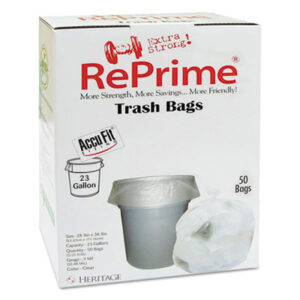 Bag; Heritage; Can Liner; Environmental; Stronger; Durable; Waste Disposal; 23 Gallon; .90 Mil. Gauge