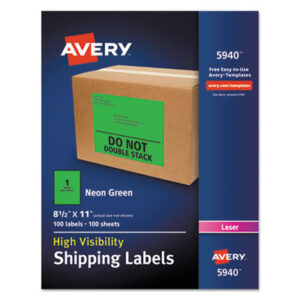 Avery; Neon; Addressing; Identifications; Classifications; Stickers; Shipping; Receiving; Mailrooms; Labels