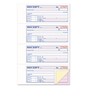 Cash; Form; Forms; Money; Money & Rent Receipts; Money Receipt; Money Receipt Book; Receipt; Receipt Book; TOPS; Paperwork; Records; Documents; Pre-Printed; Record-Keeping