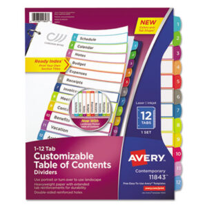 Avery; Ready Index; Punched Index; Binder; Recordkeeping; Filing; Systems; Cataloging; Classification