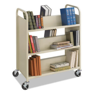 Worksurfaces;Pedestals;Platforms;Dollies;Trolleys;Furniture;Book Cart;Shelf;Utility;Library;Shelf Cart; Mobile;Transport; Safco