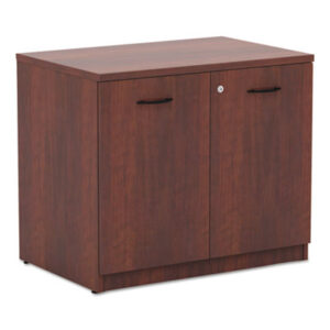 Cabinet; Storage Cabinet; Alera Valencia Series; Wood Furniture; Alera Valencia Series; Compartments; Closets; Repositories; Depositories; Receptacles; Cubbies; Alera