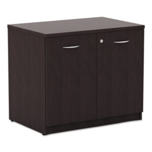 Cabinet; Storage Cabinet;Alera Valencia Series; Wood Furniture; Alera Valencia Series; Compartments; Closets; Repositories; Depositories; Receptacles; Cubbies; Alera