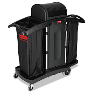 High-Security Housekeeping Cart ; Worksurfaces; Pedestals; Platforms; Dollies; Trolleys; Furniture; Rubbermaid Commercial