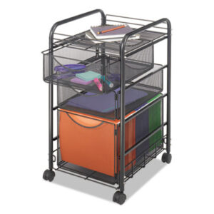 Safco; Carts & Stands; Carts-Mobile File; Onyx Series; Worksurfaces; Pedestals; Platforms; Dollies; Trolleys; Furniture