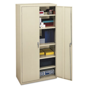 Office Furniture; 71-3/4" High; Assembled; Cabinet; Cabinets; Furniture; Putty; Steel; Storage; Storage Cabinets; Supply/Utility; Compartments; Closets; Repositories; Depositories; Receptacles; Cubbies; HON