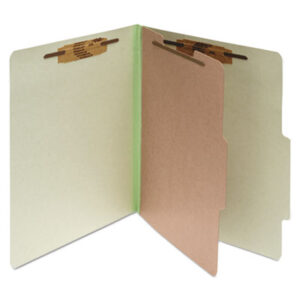(ACC15044)ACC 15044 – Pressboard Classification Folders, 2" Expansion, 1 Divider, 4 Fasteners, Letter Size, Leaf Green Exterior, 10/Box by ACCO BRANDS, INC. (10/BX)
