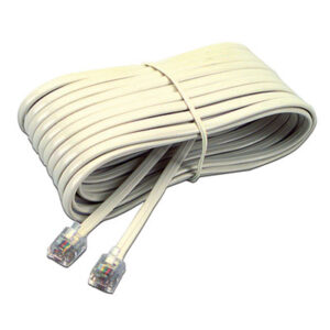 (SOF04020)SOF 04020 – Telephone Extension Cord, Plug/Plug, 25 ft, Ivory by SOFTALK LLC (1/EA)