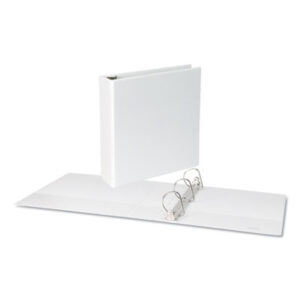 (UNV20746)UNV 20746 – Slant D-Ring View Binder, 3 Rings, 2" Capacity, 11 x 8.5, White by UNIVERSAL OFFICE PRODUCTS (1/EA)