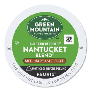 K-Cup; K-Cups; Kcup; Kcups; Keurig Brewing System; Keurig; Beverage; Beverages; Coffee; Single Cup; Nantucket Blend; GREEN MOUNTAIN; Green Mountain Coffee Roasters Nantucket Blend Coffee  Drinks; Breakrooms; Vending; Hospitality; Lounges