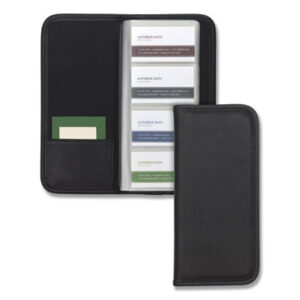 Black; Business Card; Business Card Files; Business Card Files & Holders; Business Card Files/Holders; Business Card Holders; Card File; Card Filing; Card Holder; Cases & Wallets; Credit; Credit Card; Credit/Business Card; Files & Wallets; Holder; SAMSILL; Sterling; Contacts; Files; Addresses; Phone-Numbers; Networking