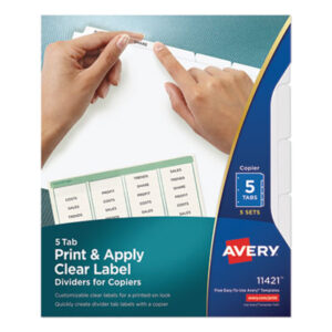 3-Hole Punched; 5 Tab Style; AVERY; Binder Index; Clear Tab; Copier Indexes; Divider; Index Maker; Index Tabbed; Indexes; Printer/Copier; Printer/Copier Indexes; Ring Binder Indexes; Subject Divider; Tab; Tab Divider; Tabs; White Dividers; White Dividers for Copiers; index dividers; 5 tab; five tab; Recordkeeping; Filing; Systems; Cataloging; Classification