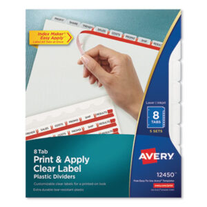 AVERY; Binder Index; Divider; Index Maker; Indexes; Ring Binder Indexes; Subject Divider; Tab; Tab Divider; Tabs; 8 tab; index dividers; eight tab; Recordkeeping; Filing; Systems; Cataloging; Classification