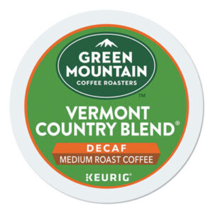 K-Cup; K-Cups; Kcup; Kcups; Green Mountain Coffee Roasters Vermont Country Blend Decaf Coffee Keurig Brewing System; Beverage; Beverages; Single Cup; Drinks; Breakrooms; Vending; Hospitality; Lounges