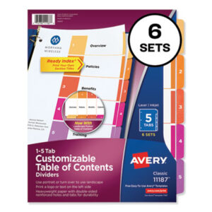 Avery; Ready Index; Punched Index; Binder; Recordkeeping; Filing; Systems; Cataloging; Classification