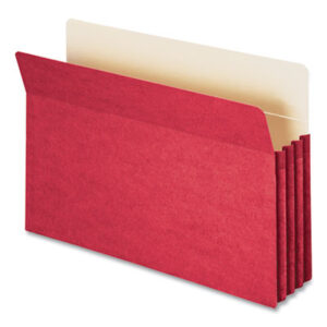 (SMD74231)SMD 74231 – Colored File Pockets, 3.5" Expansion, Legal Size, Red by SMEAD MANUFACTURING CO. (1/EA)